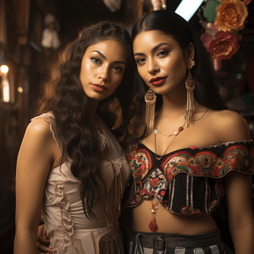 female latina models at a mexican party