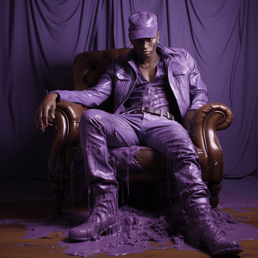 purple jeans