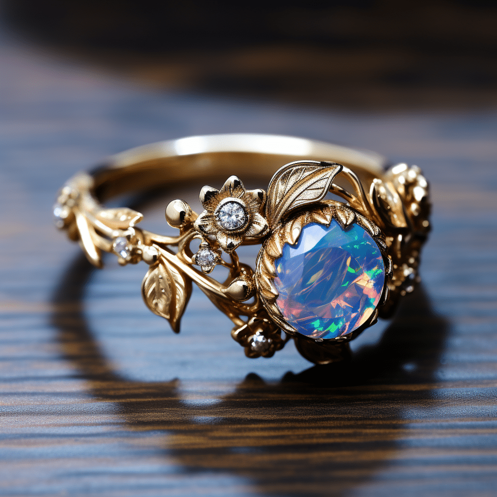 opal engagement ring