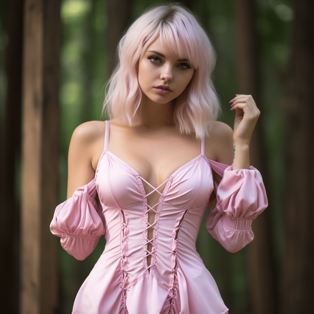 pink mini dress