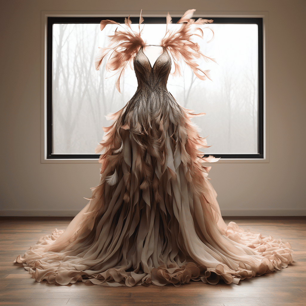 feather dress