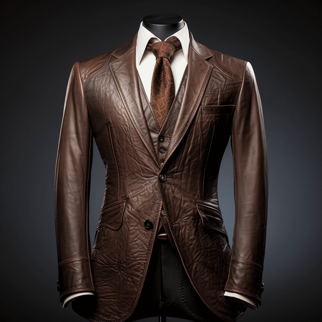 leather blazer