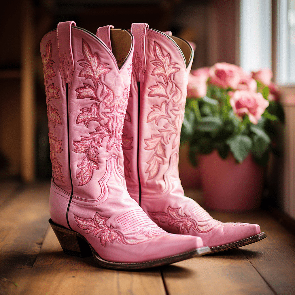 pink cowboy boots