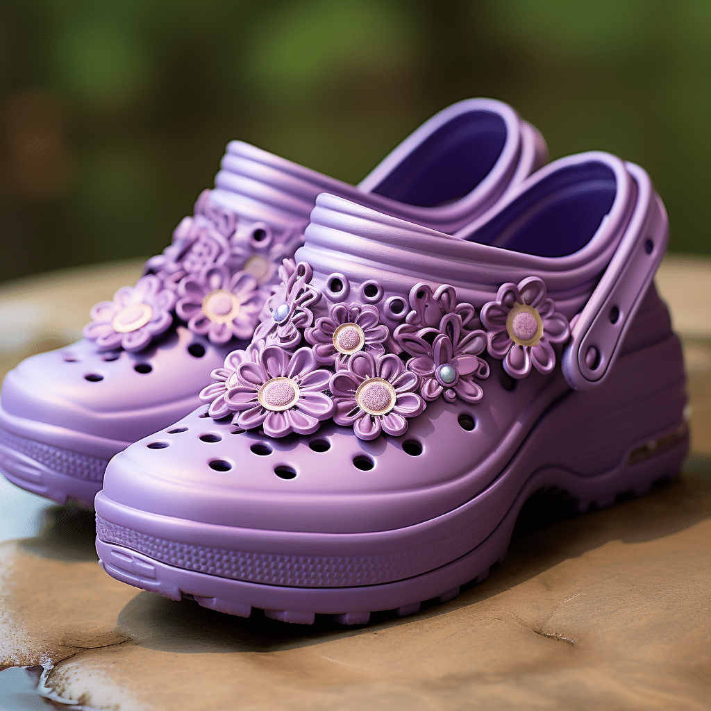 purple crocs
