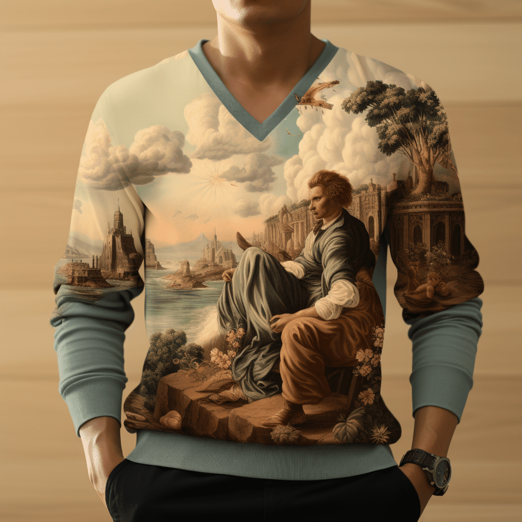 v neck sweater