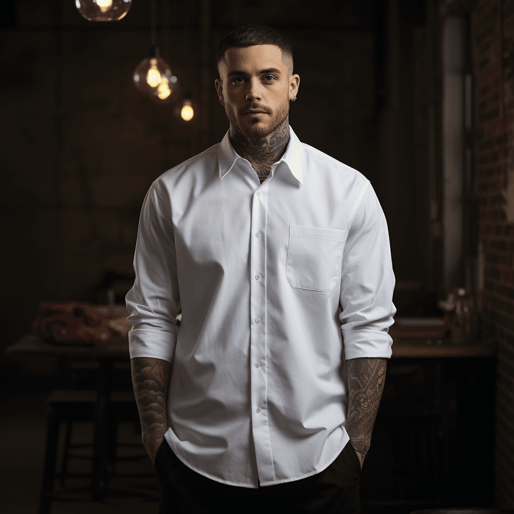 white work shirt