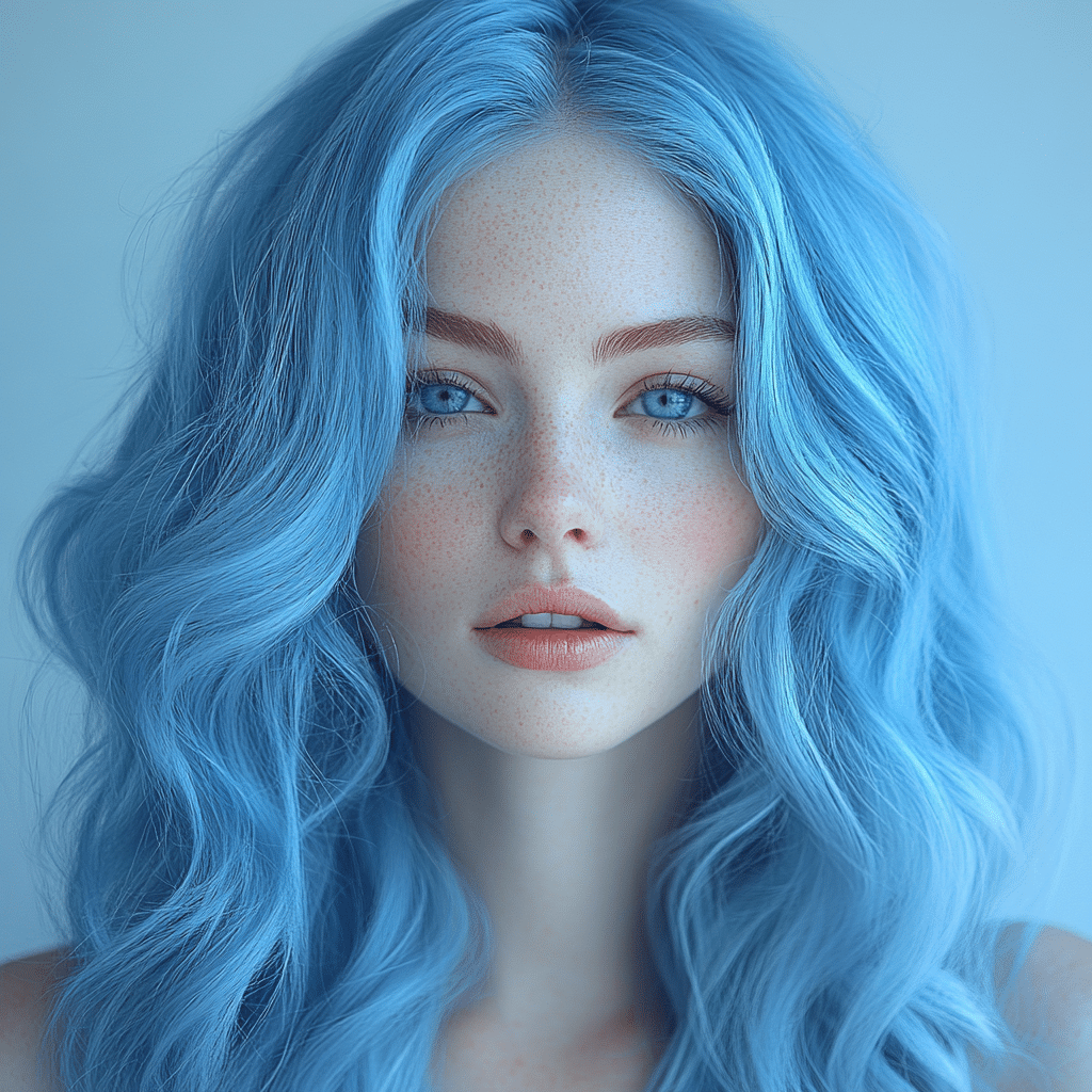 blue hair dye