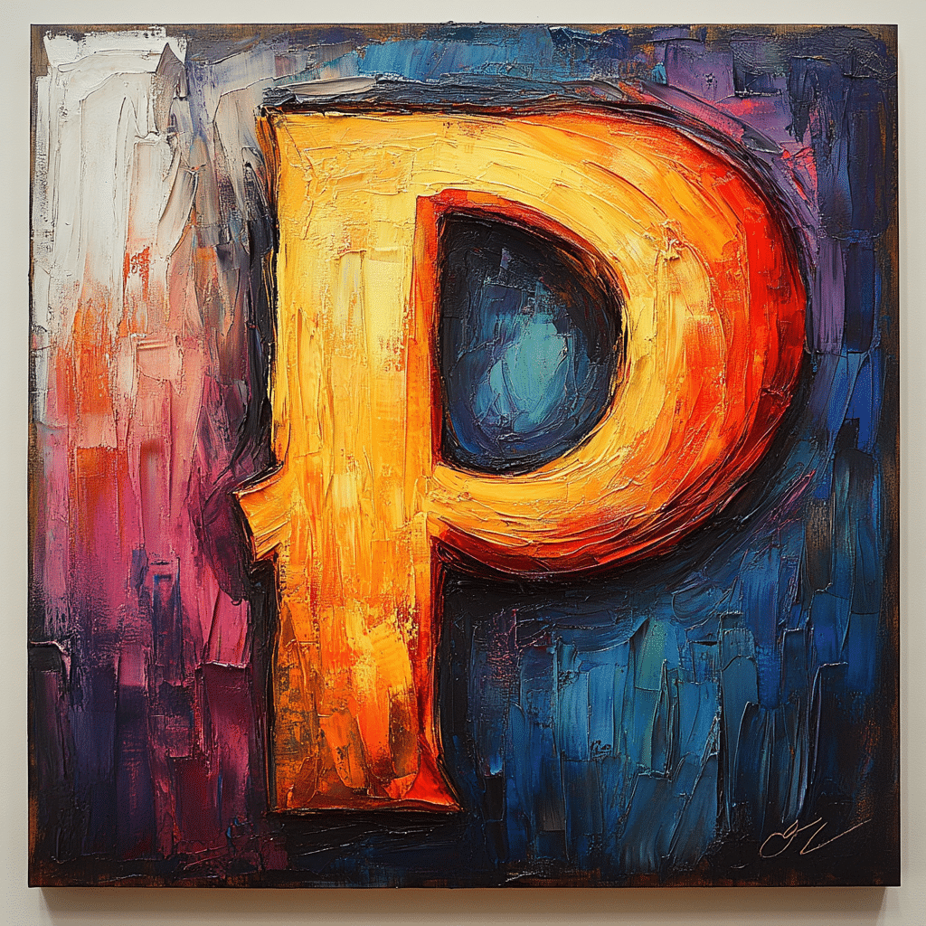 cursive p