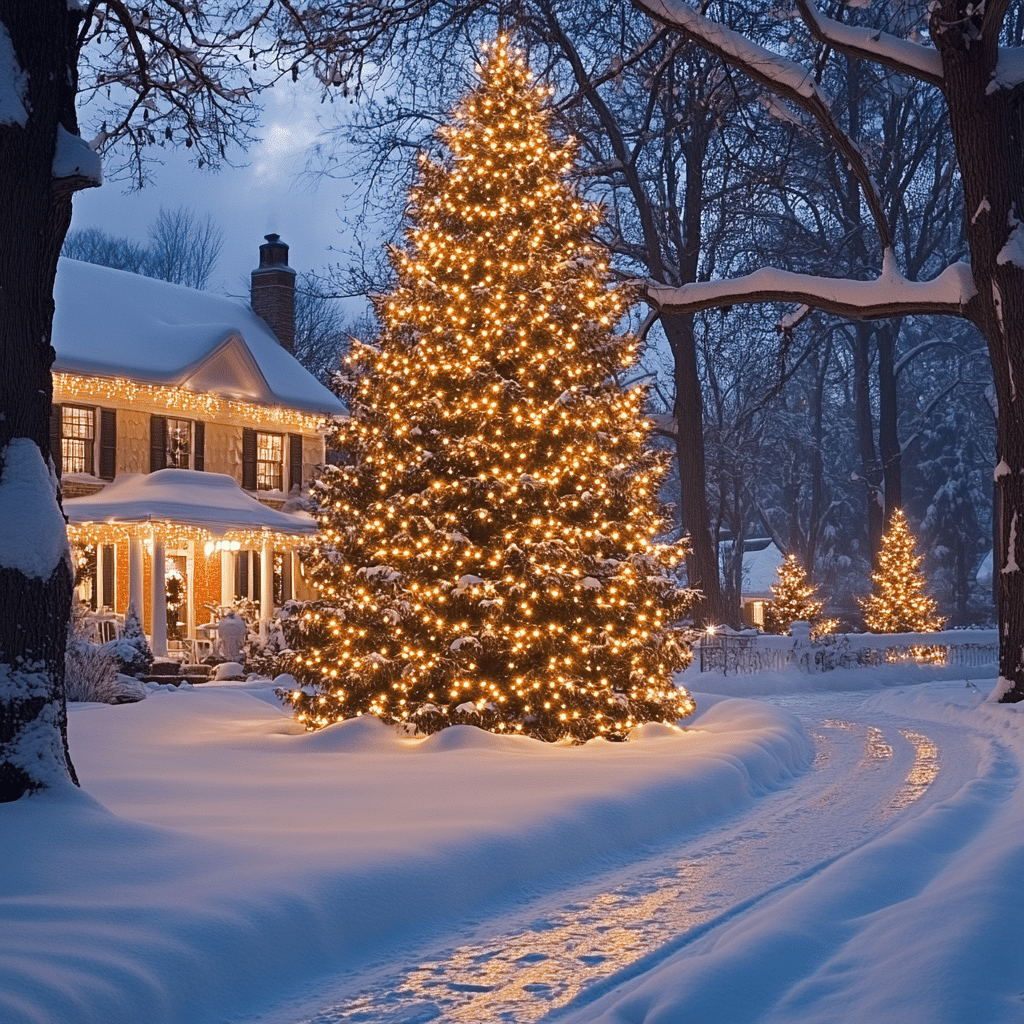 outdoor christmas tree