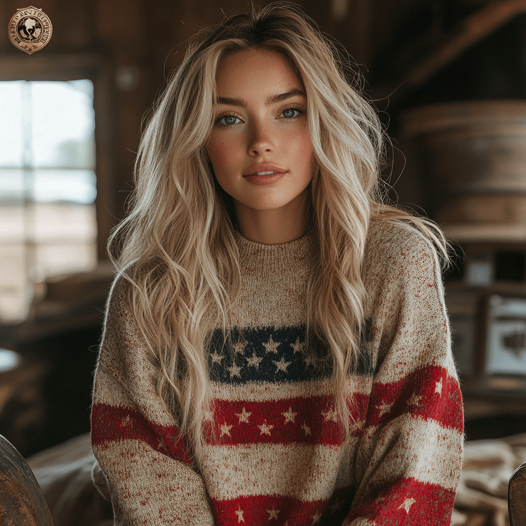 american flag sweater