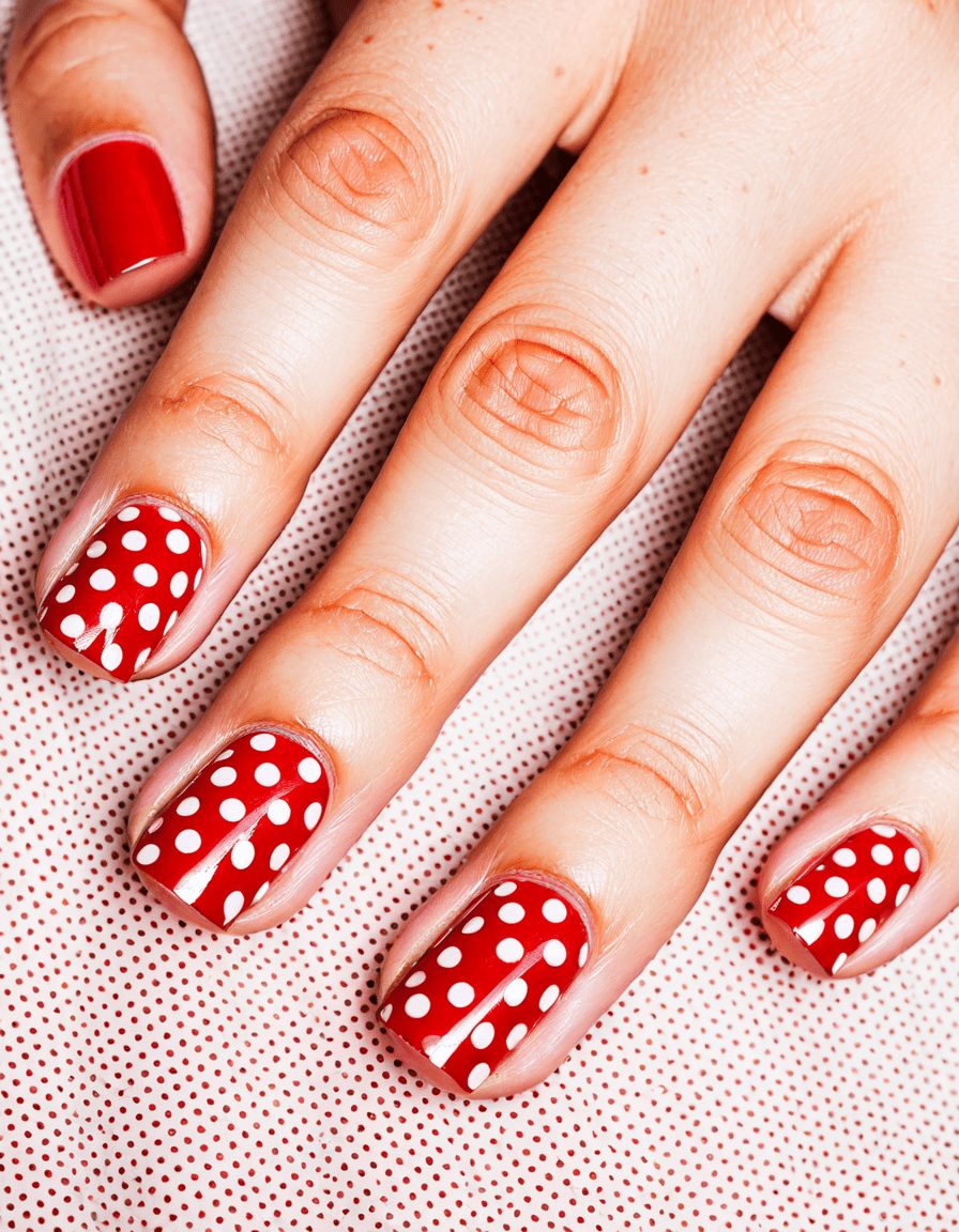 red nail designs