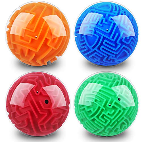 Pieces D Maze Ball Maze Puzzle Ball Magic Brain Teasers Games Sphere Educational Puzzle Toys Maze Puzzle Cube Ball for Adults and Students Teens and Hard Challenges Game Lover