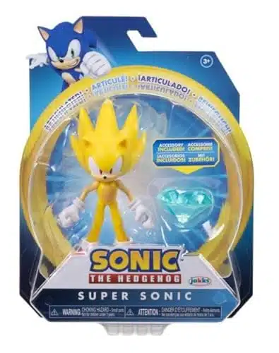 Sonic The Hedgehog Articulated Action Figure Collection (Choose Figure) (Super Sonic)