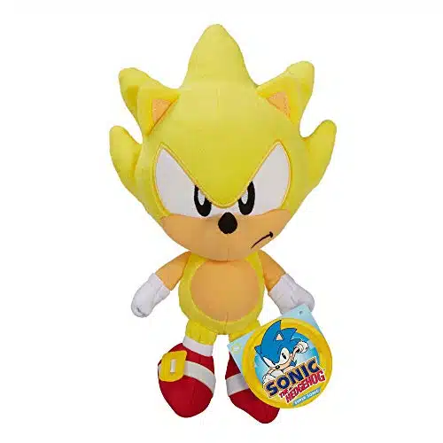 Sonic The Hedgehog Super Sonic Inch Plush Collectible Stuffed Figure