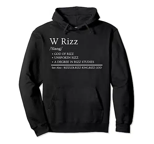 W Rizz Meaning Definition Funny Meme Quote Pullover Hoodie