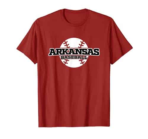 Arkansas Baseball Block Font T Shirt