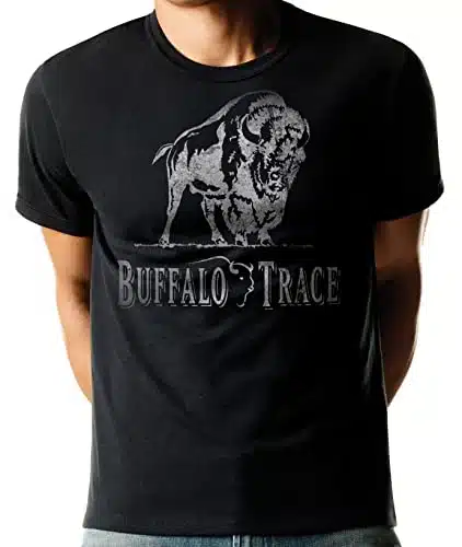 Buffalo Trace Whiskey Vintage Bourbon Whisky Drinking T Shirt (as, Alpha, x_l, Regular, Regular, Buffalo Trace Black)