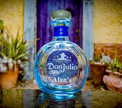 Don Julio Blanco Personalized Engraved EMPTY BottleDecanter (Compatible replacement for Don Julio bottle)