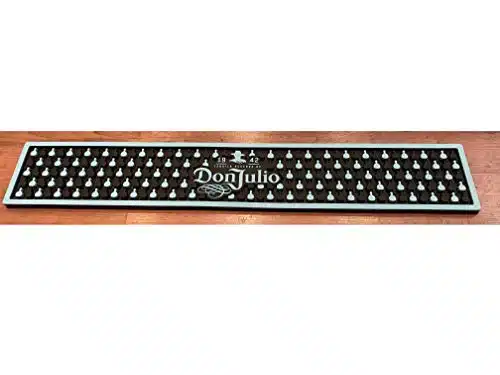 Don Julio Tequila NEW LOOK Black And Teal Rubber Bar Rail Spill Catch Mat