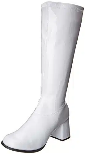 Ellie Shoes Women's Gogo Boot, White,  US