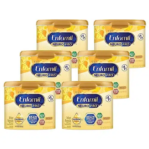 Enfamil NeuroPro Baby Formula, Triple Prebiotic Immune Blend with 'FL HMO & Expert Recommended Omega DHA, Inspired by Breast Milk, Non GMO, Reusable Tub, Oz (Pack of )