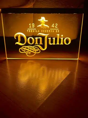 For Shop Bar Pub Store Party Led Light Sign for Beer or strong drinks Man Cave Garage Wall Decor Best Gift (Don Julio)