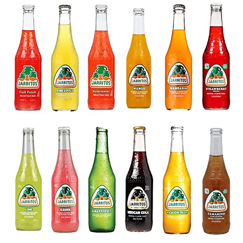 Jarritos Mexican Soft Soda Drink Variety Pack Glass Bottle fl oz Pack by Qualitatt