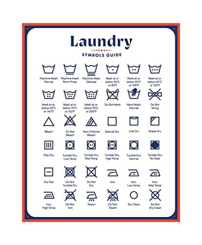 Laundry Symbols Magnet Guide