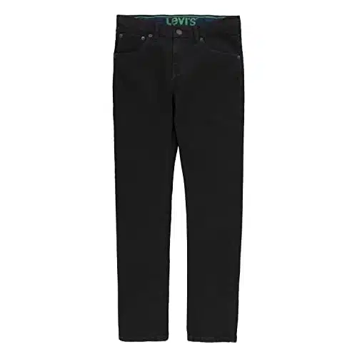 Levi's Boys' Slim Fit Performance Jeans, Black Stretch,