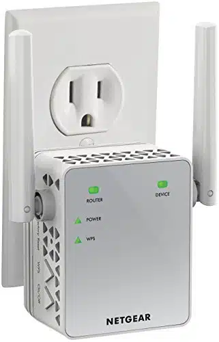 NETGEAR Wi Fi Range Extender EX  Coverage Up to Sq Ft and Devices with ACDual Band Wireless Signal Booster & Repeater (Up to bps Speed), and Compact Wall Plug Design