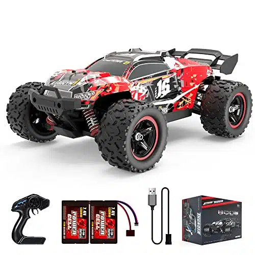 PHOUPHO Remote Control Car Scale, High Power Brushless Motor Kmh D RC Car, Pro Player HP Motor High Speed Rc Car with Two Batteries, Hobbyist Grade for Adults, Toy Gift for Boys Girls