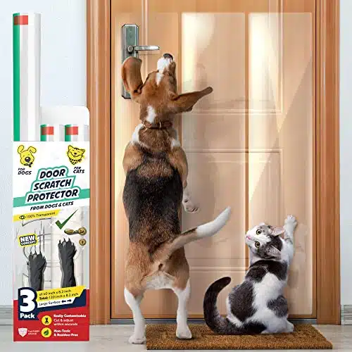 Panther Armor Pack Door Protector from Dog Scratching   x x Cat Scratch Door Frame Protector Anti Dog Scratch   Door Guard Clear