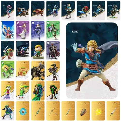 Pcs Mini Cards Compatible with Tears of The Kingdom and Breath of The Wild with Iron Box