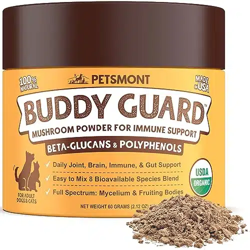 Petsmont Buddy Guard for Lumps, Bumps, Lipoma with Turkey Tail Mushroom, Immune Support