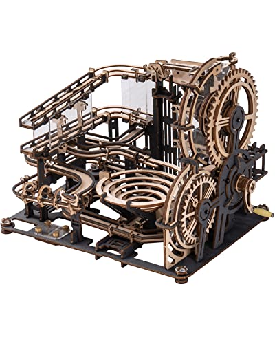 RoWood D Puzzles for Adults, Model Kits for Adults to Build, Wooden Town Christmas Birthday Gifts for Teens Marble Night City
