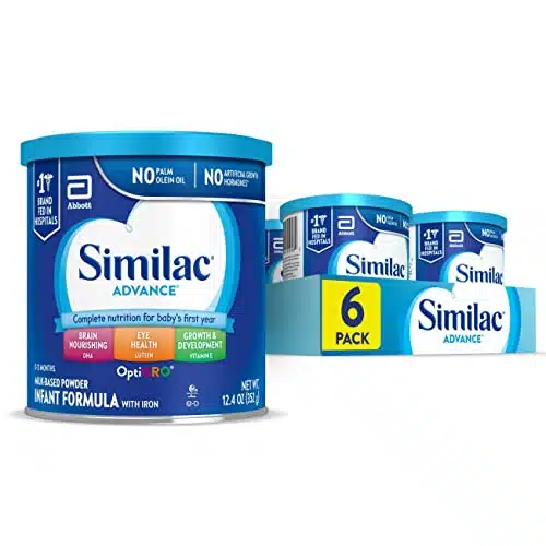 Similac Advance Infant Formula with Iron, Baby Formula Powder, oz Tub (Pack of )