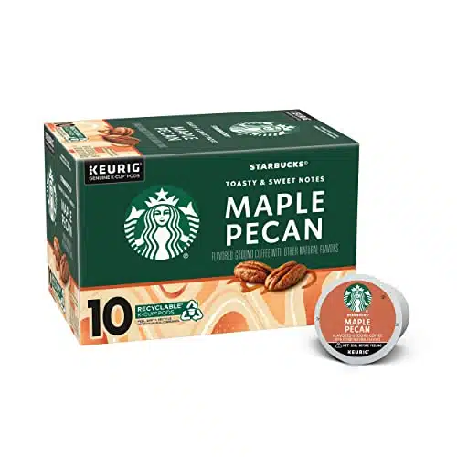 Starbucks Coffee K Cup PodsâMaple Pecan Flavored CoffeeâNaturally Flavoredâ% Arabicaâbox (pods)