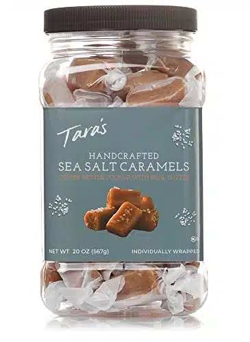 Tara's All Natural Gourmet Sea Salt Caramel Small Batch, Creamy & Individually Wrapped   Ounce