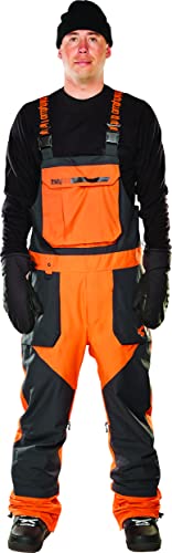 Thirtytwo Mens Basement Snow Sport Bib   Orange  X Large
