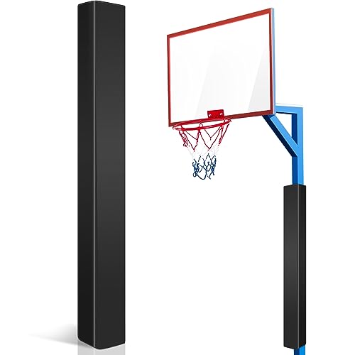 Tinideya Basketball Pole Pads Tall Basement Pole Padding Wraps Fits x Square Size Poles Waterproof Heavy Duty Durable Pole Cover for Player Protection Outdoor Safetytraining, Thick