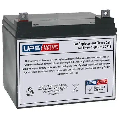 UPSBatteryCenter Compatible Replacement Battery V Ah for Interstate DCS , DCS
