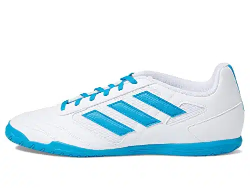 adidas Men's Super Sala Soccer Shoe, WhiteBold AquaBold Aqua,