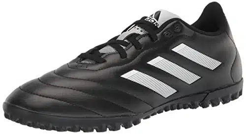 adidas Unisex Goletto VIII Turf Soccer Shoe, Core BlackWhiteRed,  Men