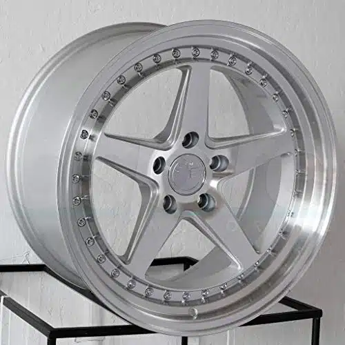 Aodhan DS Custom Wheel   x, Offset, xBolt Pattern, mm Hub   Silver with Machined Face Rim