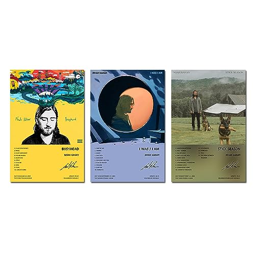 BBDVKQ Noah Poster Kahan Album Cover Limited Edition Posters (Set of ) Unframed in x in(xcm) Bedroom Decor Office Room Decor Gift