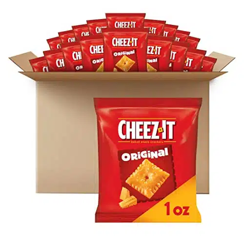 Cheez It Cheese Crackers, Baked Snack Crackers, Lunch Snacks, Original (Packs)