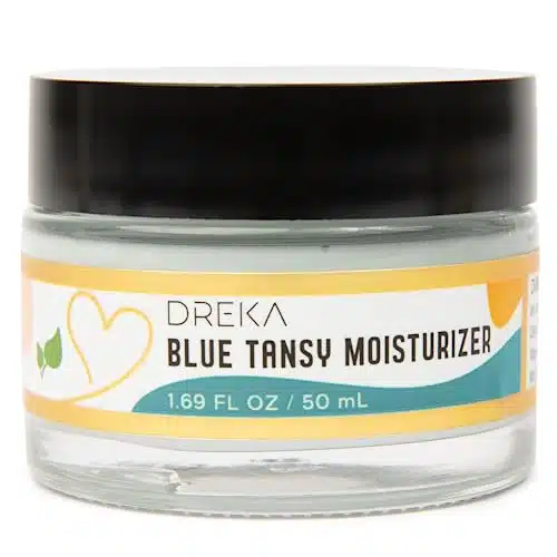 DREKA Blue Tansy Moisturizer Fl Oz, Lightweight Daily Moisturizer for NormalCombination and Oily Skin