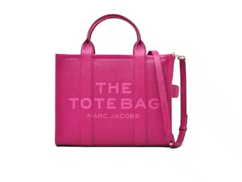 Marc Jacobs The Leather Medium Tote Bag, Lipstick Pink