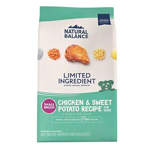 Natural Balance Limited Ingredient Small Breed Adult Grain Free Dry Dog Food, Chicken & Sweet Potato Recipe, Pound (Pack of )