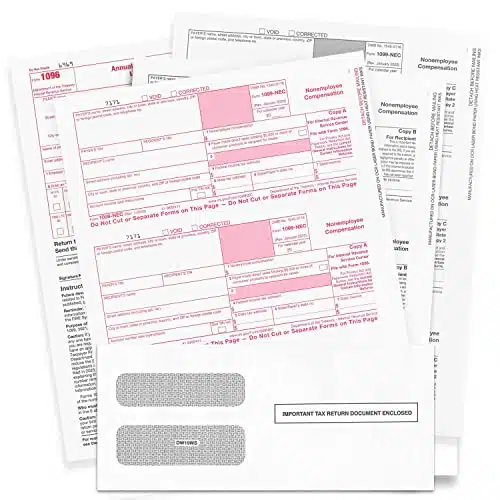 NextDayLabels   NEC Forms for , Part Tax Forms, Vendor Kit of Laser Forms and Self Seal Envelopes, Forms Designed for QuickBooks and Other Accounting Software